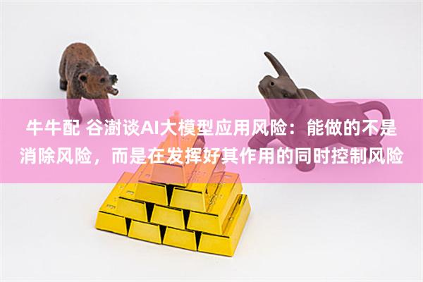 牛牛配 谷澍谈AI大模型应用风险：能做的不是消除风险，而是在发挥好其作用的同时控制风险