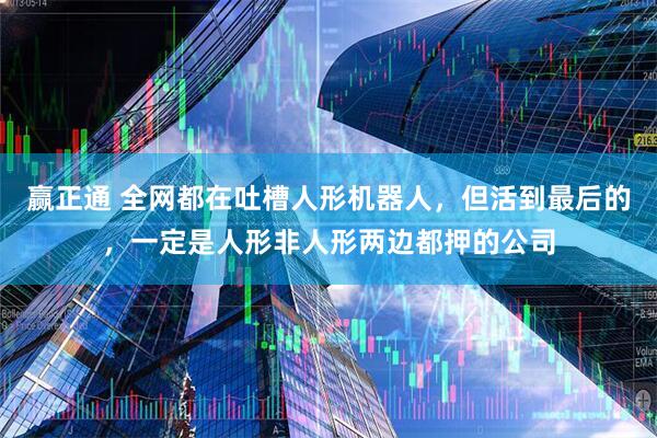 赢正通 全网都在吐槽人形机器人，但活到最后的，一定是人形非人形两边都押的公司